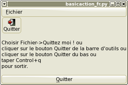 Exemple d'Action élémentaire
