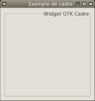 Exemple de cadre