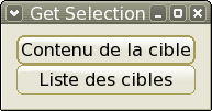 Exemple de récupération de sélection