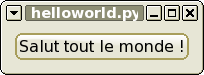 Le programme exemple "Salut tout le monde !"