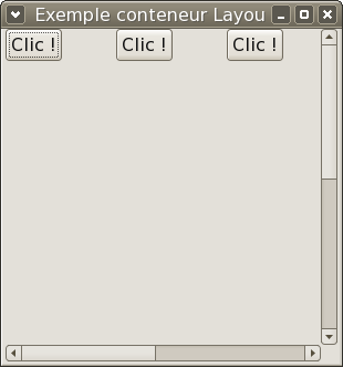 Exemple de conteneur Layout