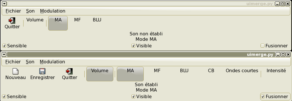 Exemple de fusion UIMerge.